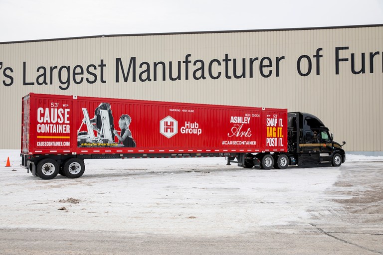 Hub Group and Ashley for the Arts Unveil New Cause Container to Raise Funds for Non-Profit Organization